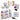 Nail Art Crystal Gems Packs of 24 & Two Acrylic Powder Colour Sets