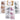 Nail Art Crystal Gems Assorted Colour Set of 12